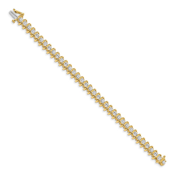14k AA Diamond Tennis Bracelet