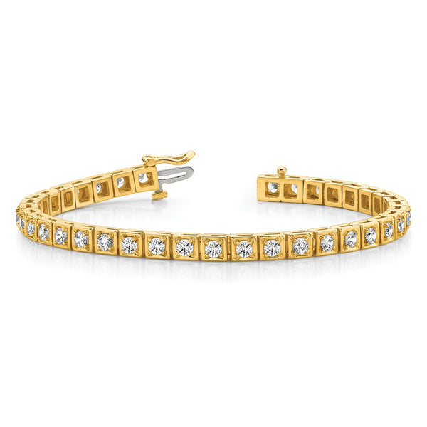 14k AAA Diamond Tennis Bracelet