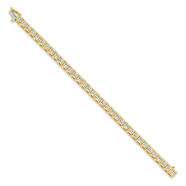 14k 3.4mm Diamond Tennis Bracelet Mounting