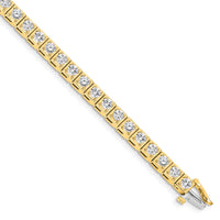 14k 3.4mm Diamond Tennis Bracelet Mounting