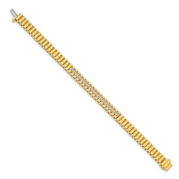 14k A Diamond Link Bracelet