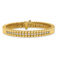 14k A Diamond Link Bracelet
