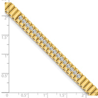 14k A Diamond Link Bracelet