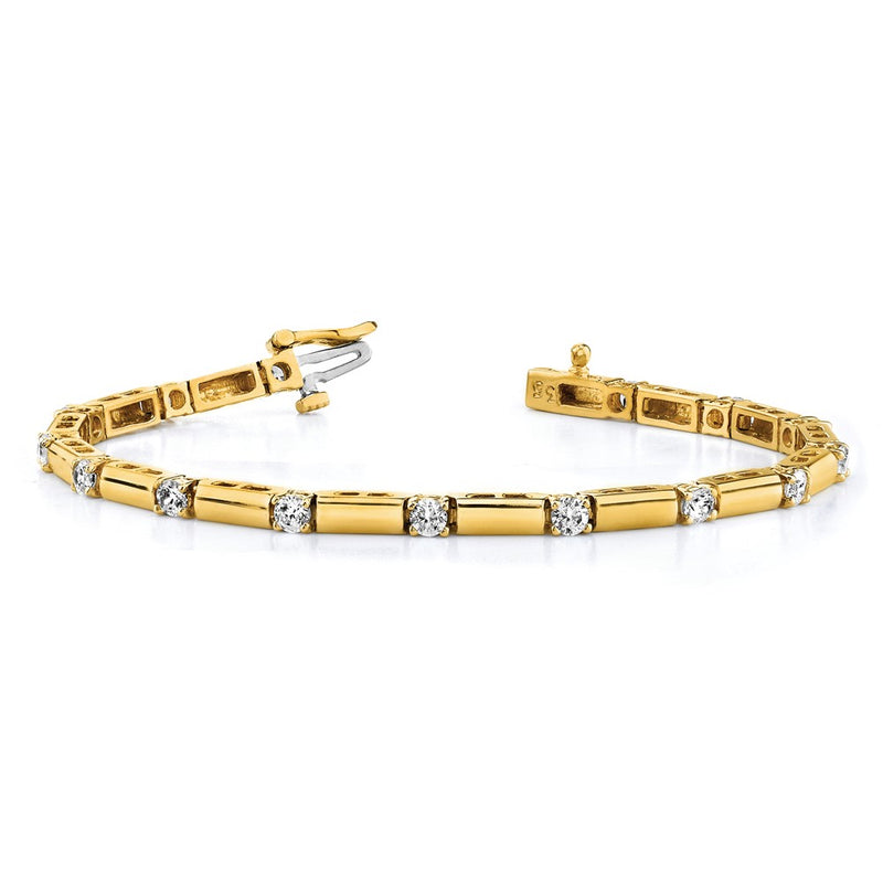 14k AA Diamond Tennis Bracelet