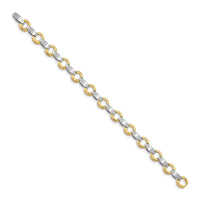 14k Two-tone Holds 13 Stones up to 2.5mm, Add-a-Diamond Bracelet