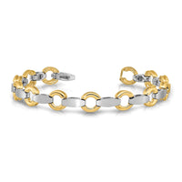 14k Two-tone Holds 13 Stones up to 2.5mm, Add-a-Diamond Bracelet