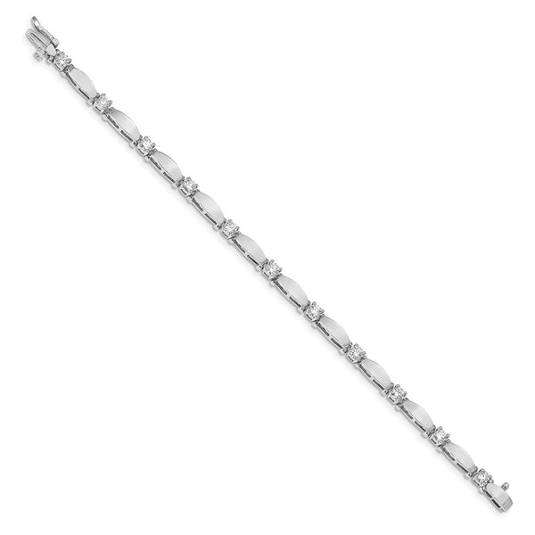 14k White Gold VS Diamond Tennis Bracelet