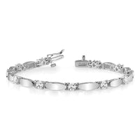 14k White Gold VS Diamond Tennis Bracelet