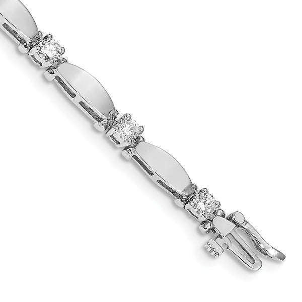 14k White Gold VS Diamond Tennis Bracelet