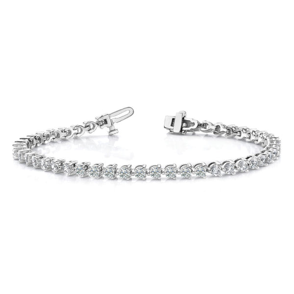 14k White Gold VS Diamond Tennis Bracelet
