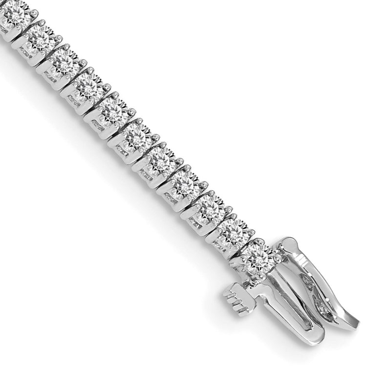 14k White Gold Tennis Bracelet Mounting