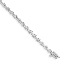 14k White Gold A Diamond Tennis Bracelet