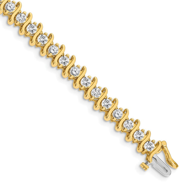 14k A Diamond Tennis Bracelet