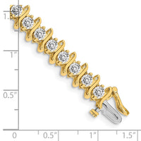 14k AAA Diamond Tennis Bracelet