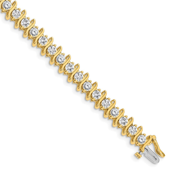 14k AAA Diamond Tennis Bracelet