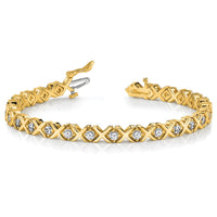 14k 2.6mm Diamond Tennis Bracelet Mounting