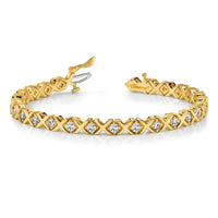 14k A Diamond Tennis Bracelet