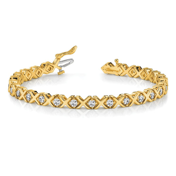 14k A Diamond Tennis Bracelet