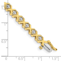 14k 2.9mm Diamond Tennis Bracelet Mounting