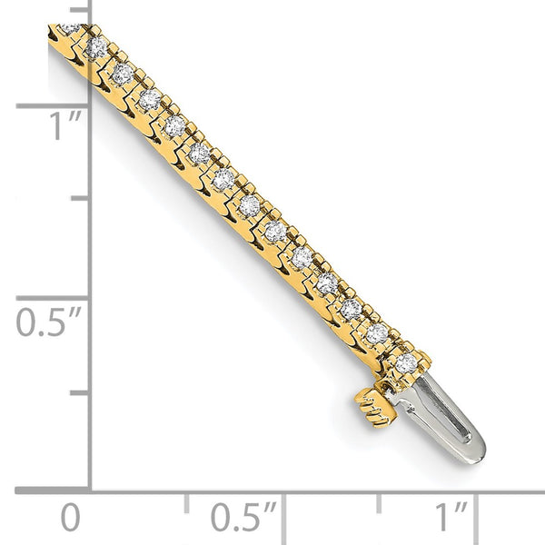 14k AA Diamond Tennis Bracelet