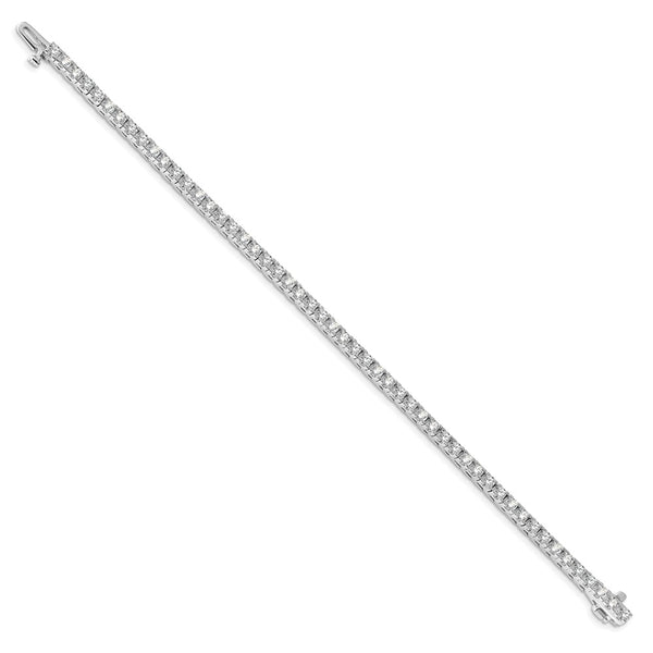 14k White Gold A Diamond Tennis Bracelet