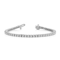 14k White Gold A Diamond Tennis Bracelet