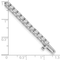 14k White Gold A Diamond Tennis Bracelet