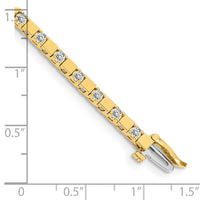 14k AAA Diamond Tennis Bracelet