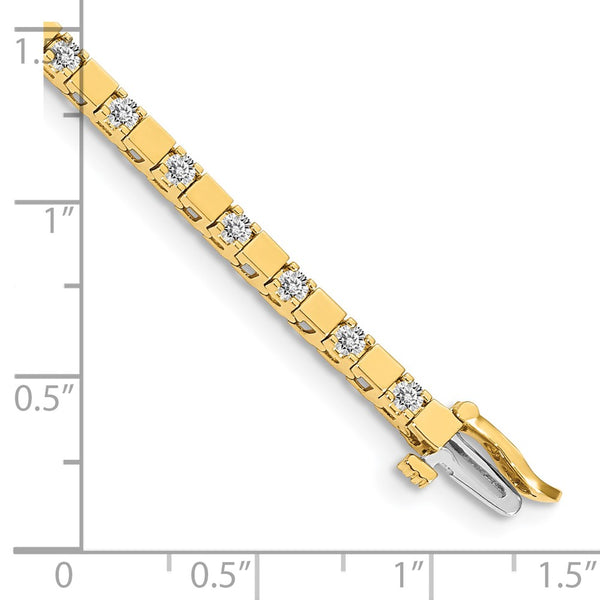 14k AAA Diamond Tennis Bracelet