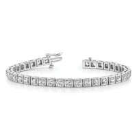 14k White Gold VS Diamond Tennis Bracelet