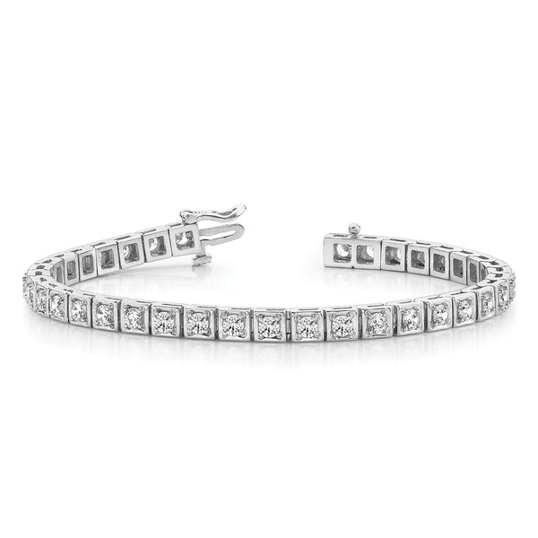 14k White Gold VS Diamond Tennis Bracelet