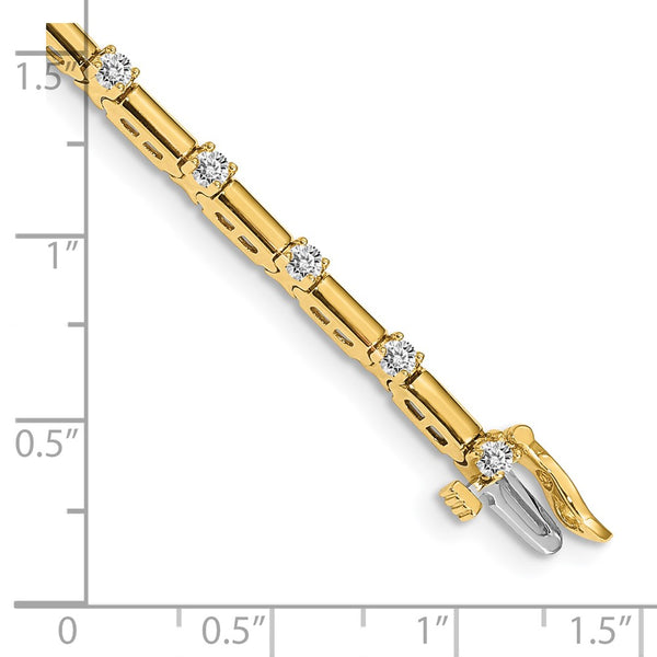 14k AAA Diamond Tennis Bracelet