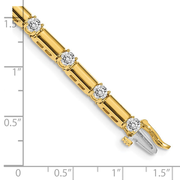 14k A Diamond Tennis Bracelet