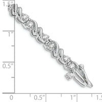 14k White Gold A Diamond Tennis Bracelet