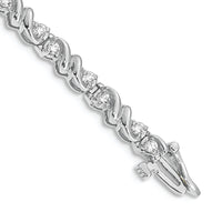 14k White Gold A Diamond Tennis Bracelet