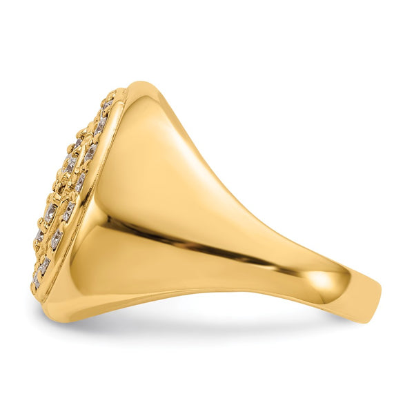 14k AA Diamond men's ring