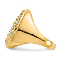 14k AAA Diamond men's ring
