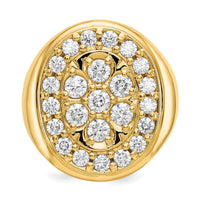 14k AAA Diamond men's ring