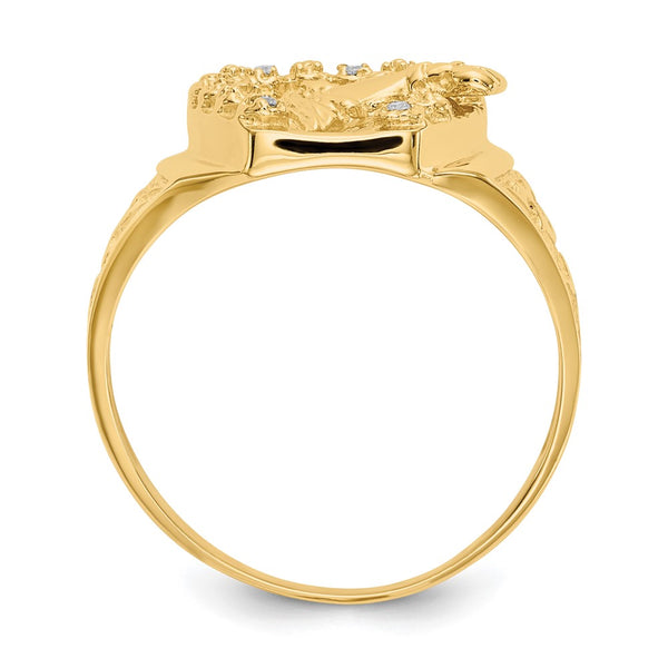 14k A Diamond men's ring