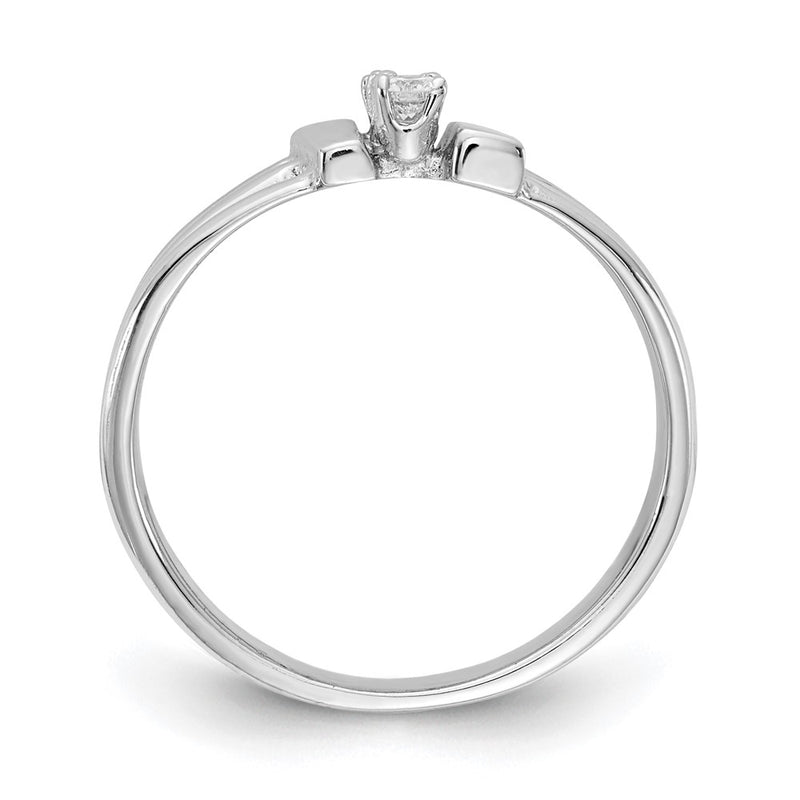14k White Gold AAA Diamond ring