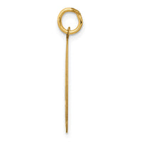 14k German Shepherd Disc Charm
