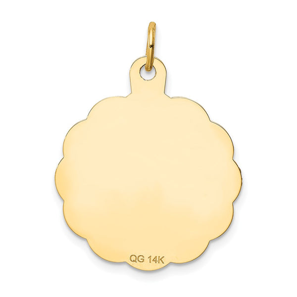 14K A DATE TO REMEMBER Disc Charm