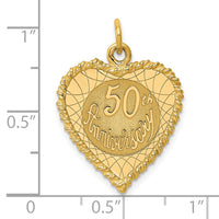 14K 50th ANNIVERSARY Charm