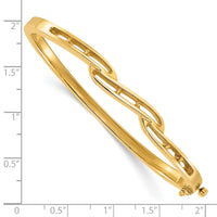 14k Hinged Bangle Bracelet Mounting