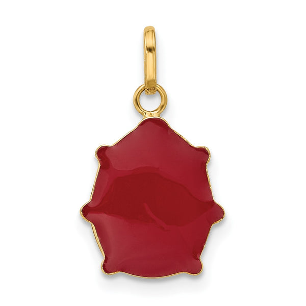 14k Enameled Ladybug Charm