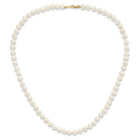 14k 4-5mm FW Cultured Pearl, 14in Necklace, 5