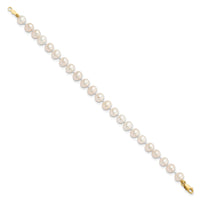 14k 4-5mm FW Cultured Pearl, 14in Necklace, 5
