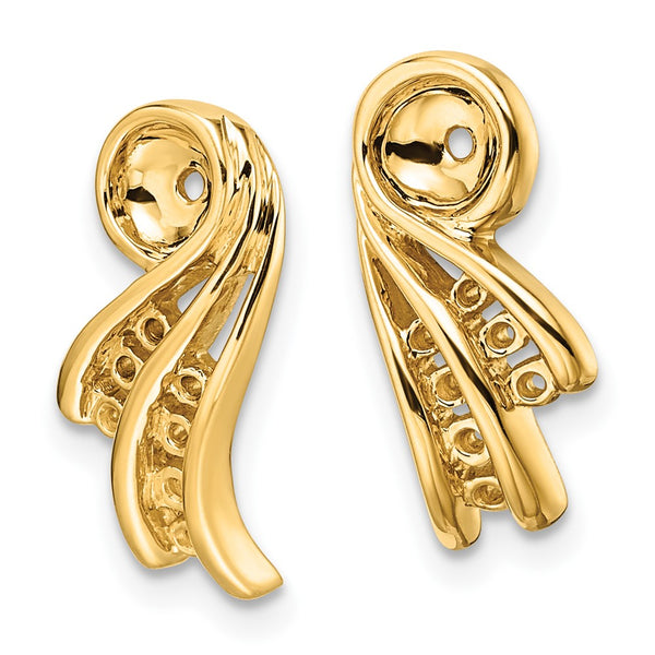 14k Fancy Diamond Earring Jackets Mounting