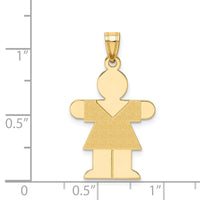 14k Girl Charm