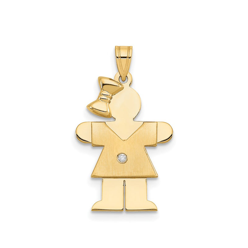 14k VS Diamond Kid Pendant